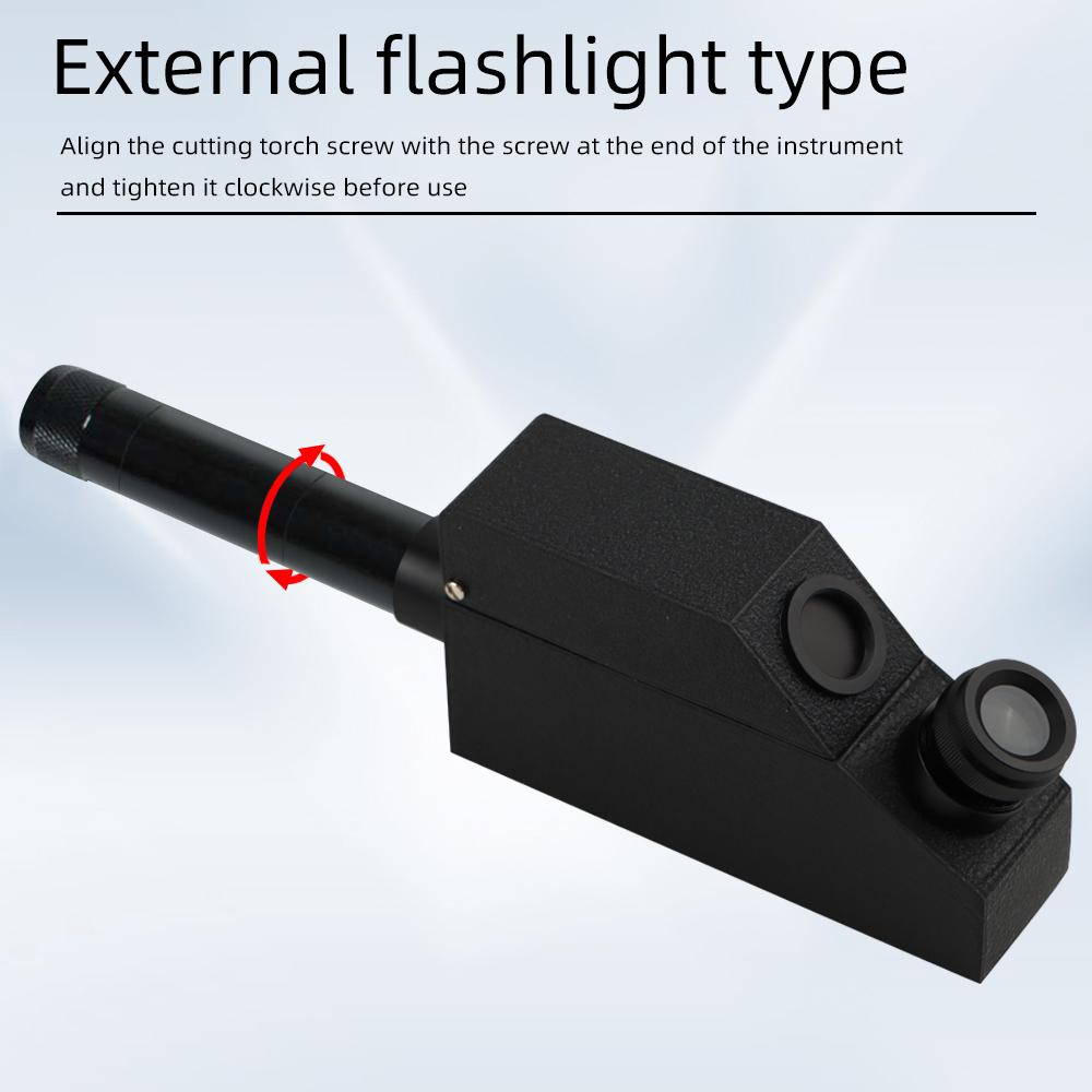 RHG 1.30-1.81 рефрактометр для драгоценных камней, ювелирных изделий, изумрудов, цирконов, инструмент для тестирования со светодиодным фонариком, двойной рефрактометр, профессиональный