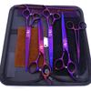Professional Pet Grooming Scissors Set 7 Inch Stainless Steel Dogs Including Straight Curved Tooth Fishbone Ear Hair Trimmer