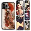 Японский чехол для телефона с гейшей Для Для iPhone 17 Air 16 15 11 12 13 14 Pro Max Plus coque
