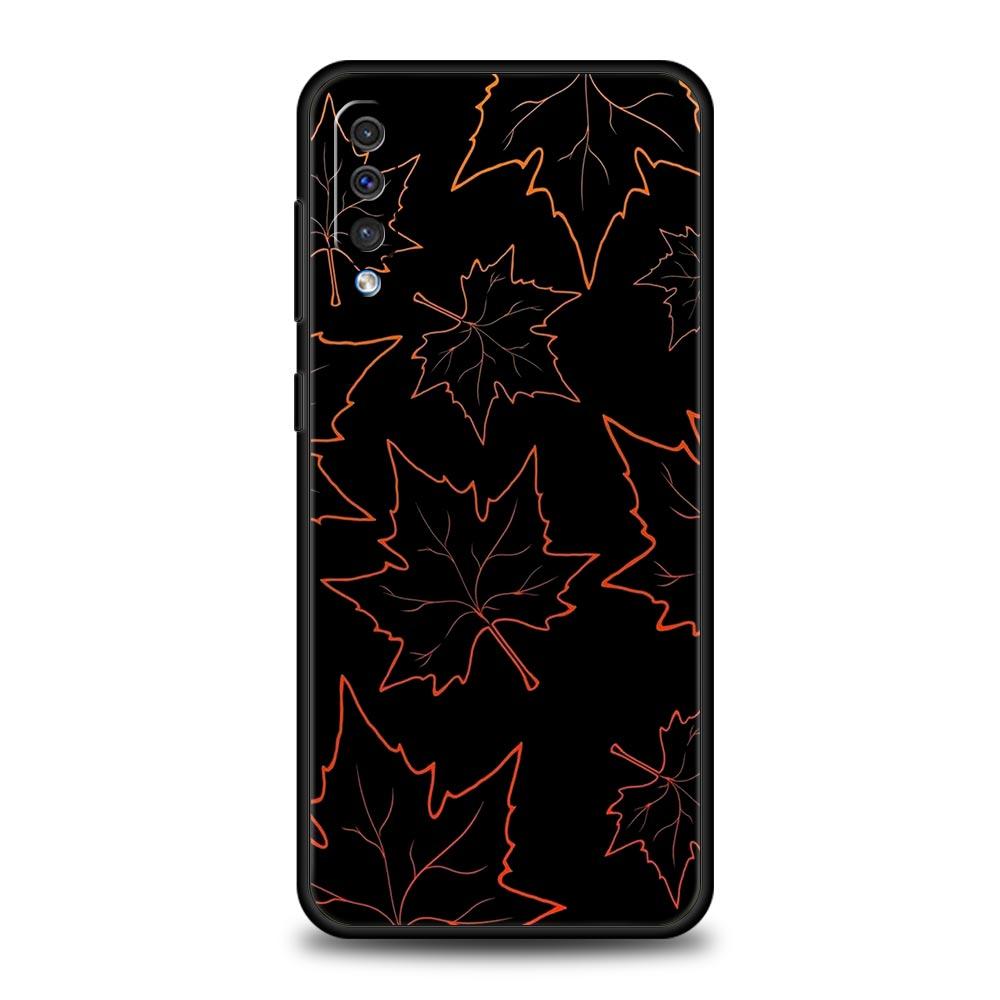 Листья падают лиса тыква Хэллоуин Чехол Для Samsung A54 A52 A14 A50 A70 A30 A40 A20S A20E A02S A12 A22 A34 A42 A32 5G A04s Чехол