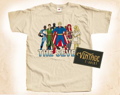 Seven The Boys V1 Vintage T Shirt For Unisex Unisex Unisex Natural S5xl