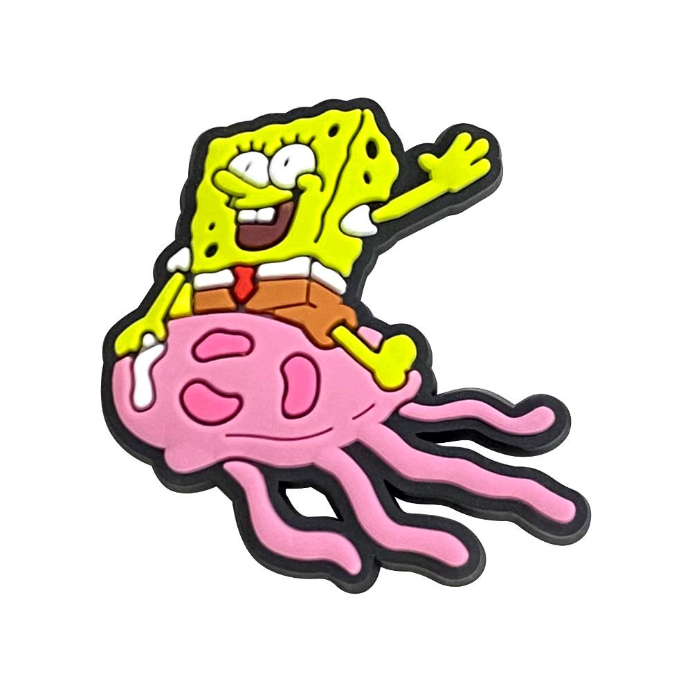 SpongeBob Croc Charms: 20 DIY Soft Rubber Shoe Accessories & PVC Buckle Ornaments