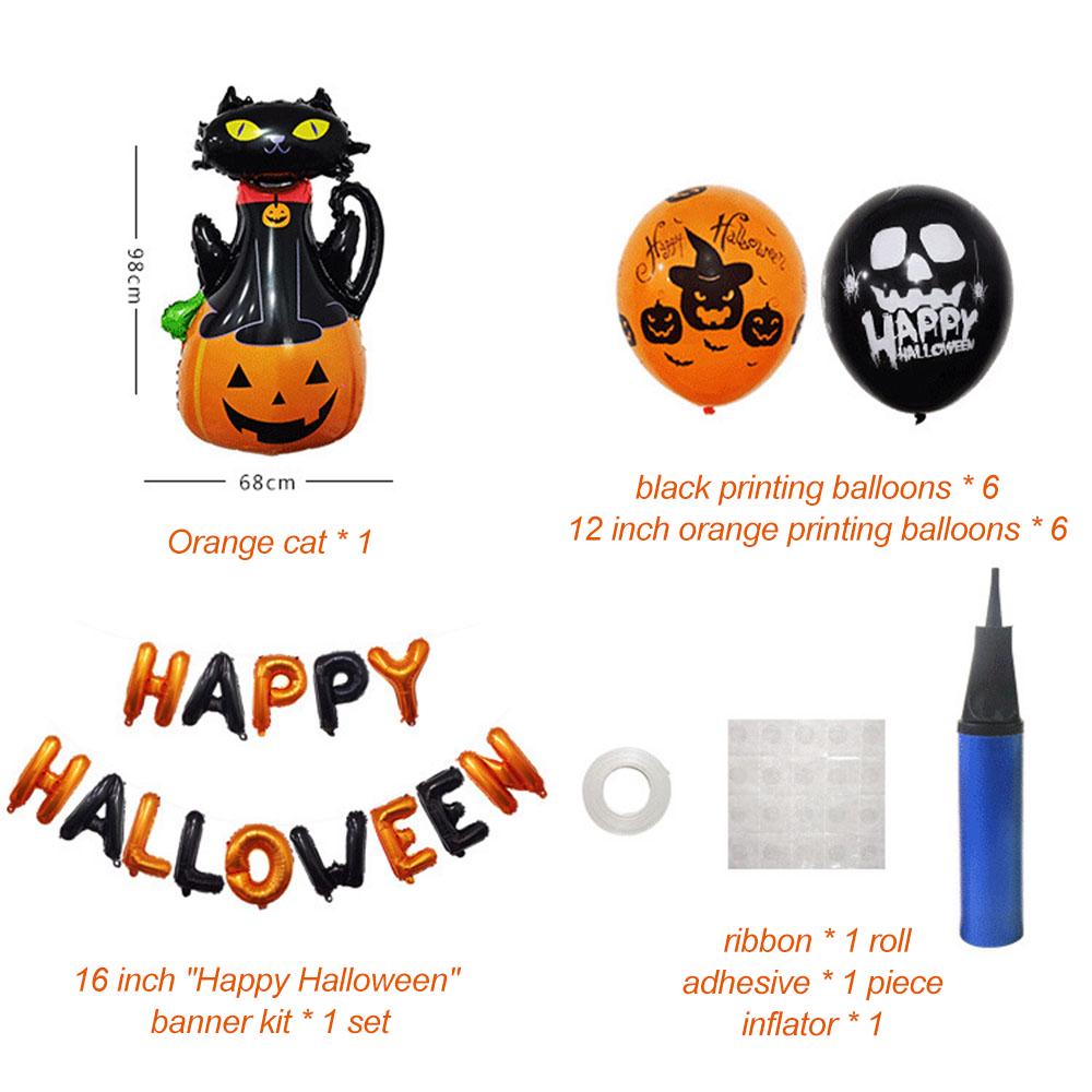 Halloween Party Decorations Hanging Happy Halloween Balloons Banner Kit Great for Home Indoor Work Kids Halloween Party Birthday Party Decorations