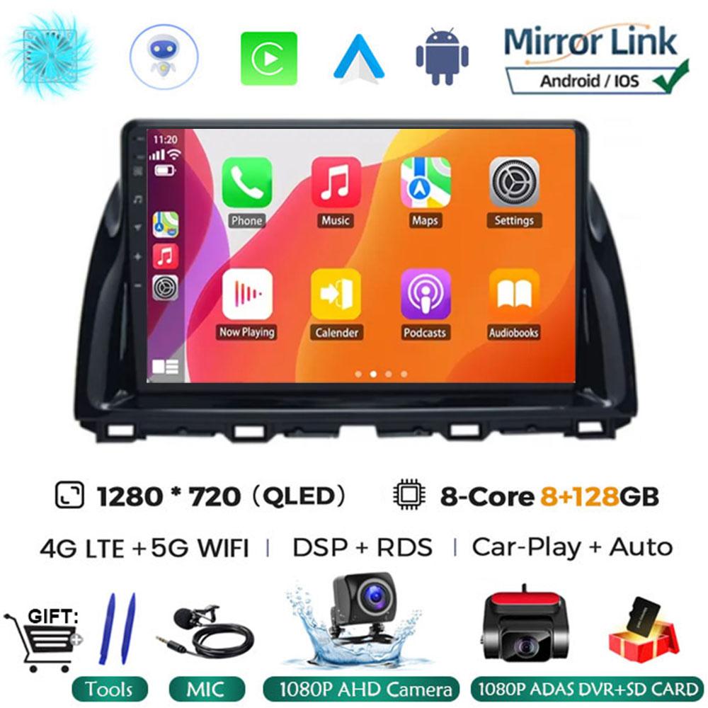 10.1"Android 14 Автомобильный мультимедийный видеоплеер для Mazda CX5 CX-5 2012 - 2015 Автомобильный Автомагнитола Gps Навигация стерео 2din Головное Устройство 4G