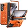 Чехол-подставка с встроенным слотом для ручки Mecha для Samsung Galaxy Z Fold 5 4 3 5G с защитной пленкой для экрана Z Fold5 Fold4 Fold3