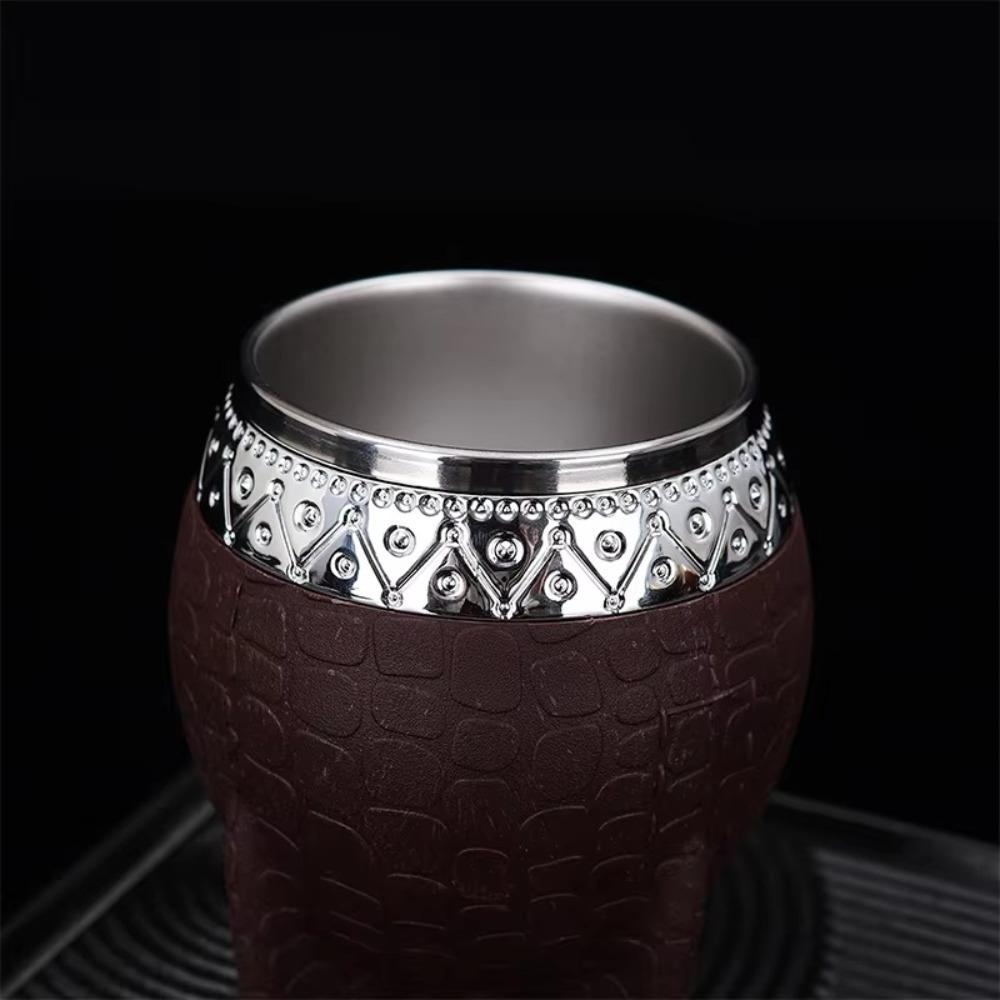 Двухслойная Изолированная Кружка Кружка из Нержавеющей Стали Формы Яичной Скорлупы Высококачественная Кружка для Мате Подарки