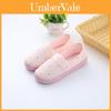 Pregnancy Slippers For Women With Nonslip Tpr Sole And Daisy Rabbit Peach Print Design For Indoor Comfort