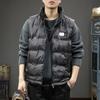Зимний модный брендовый пуховик жилет мужской теплый утолщенный свободный большой размер повседневный воротник-стойка без рукавов жилет для улицы