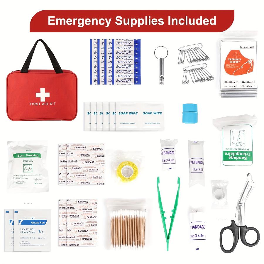12/22 шт., полные наборы, портативная мини-наружная водонепроницаемая аптечка для неотложной медицинской помощи, автомобильного путешествия, пешего туризма, кемпинга