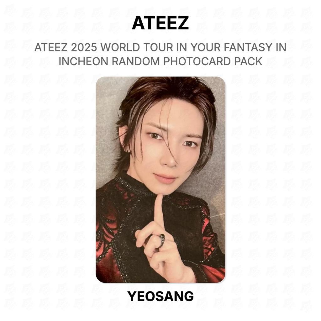 ATEEZ 2025 МИРОВОЙ ТУР В ВАШЕЙ ФАНТАЗИИ В ИНЧХОНЕ СЛУЧАЙНЫЙ ПАКЕТ ФОТОКАРТОЧЕК Официальная фотокарточка