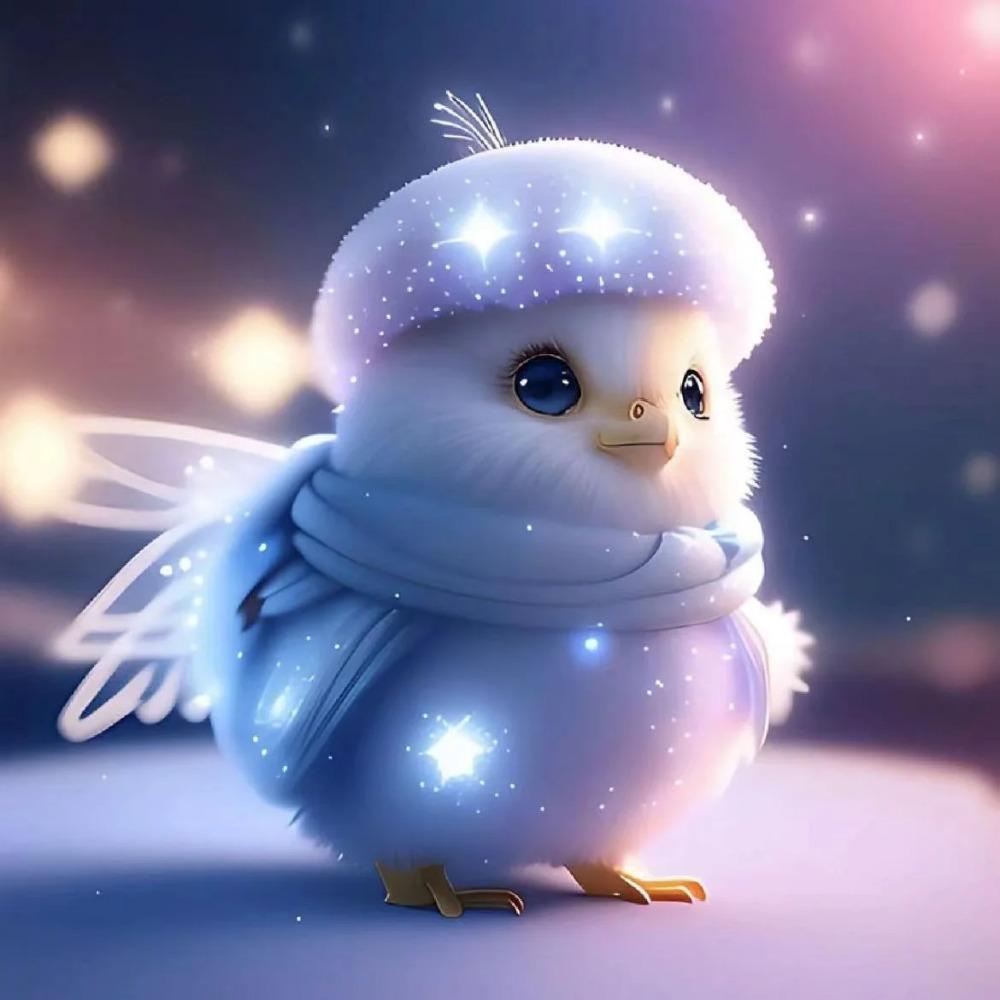 Алмазная картина, полная дрель, милое животное, круглая алмазная живопись, ручная работа, голубая роза, сделай сам, алмазная мозаика, картина, украшение дома