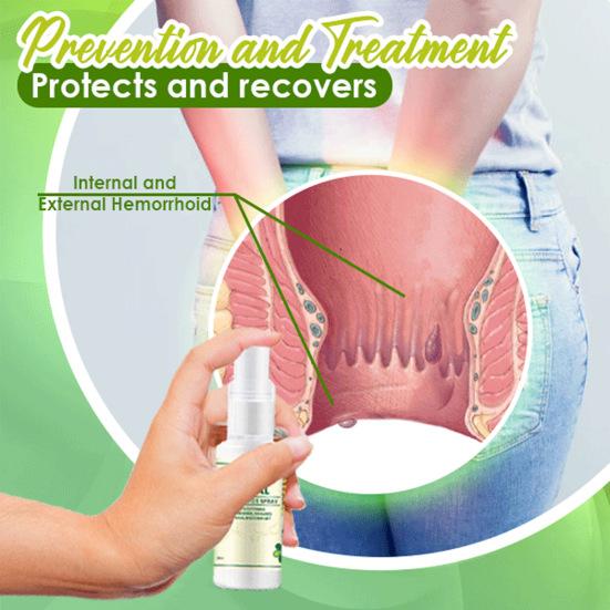 Yousheng 30 мл Спрей от геморроя Эффективный противозудный травяной ингредиент Облегчение анальной боли Спрей от геморроя для взрослых
