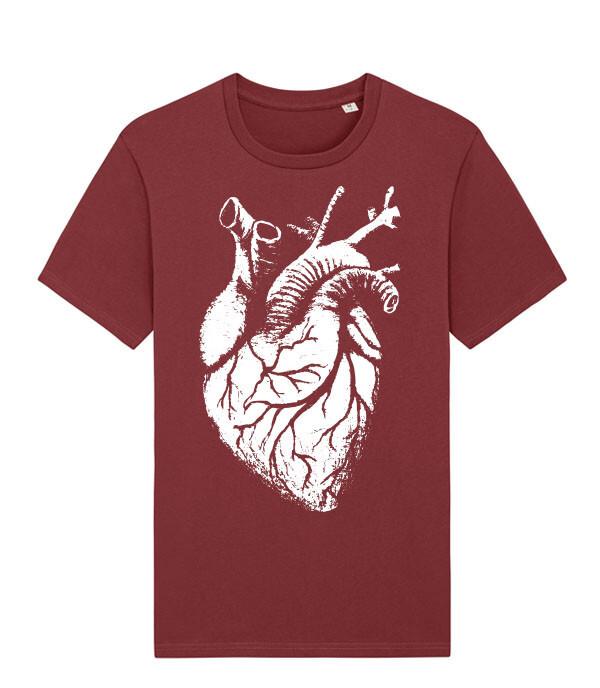 Big Heart Anatomical Heart Konton Zen Biro Art Unisexs Fit TShirt
