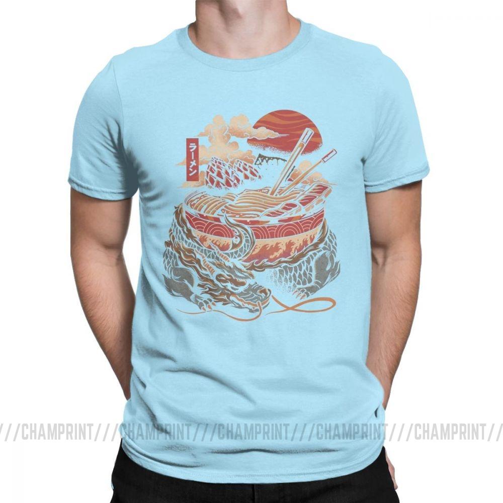 Great Sushi Dragon Tee Shirt Japan Japanese Noodle Ramen Top Kaiju Izakaya Harajuku Streetwear Retro Men