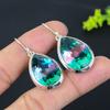 Bi-Color Tourmaline Gemstone 925 Sterling Silver Gift Jewelry Earring 1.77" Q1n57