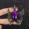 Purple Fire Labradorite Pendant Copper Wire Wrapped Gemstone Pendant Handmade Butterfly Pendant Copper Jewelry Dainty Pendant Gifts For Wife