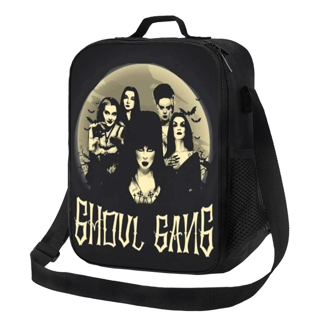 Elviras Mistress Of The Dark Movie Lunch Bags Insulated Bento Box Portable Tote Picnic Bags Cooler Bag for Woman Student Travel
