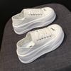 Ugly Cute Big Head Casual Canvas Little White Shoes Women's 2025 Spring and Summer New Thick-soled Heightening Soft-soled Casual Sports Shoes