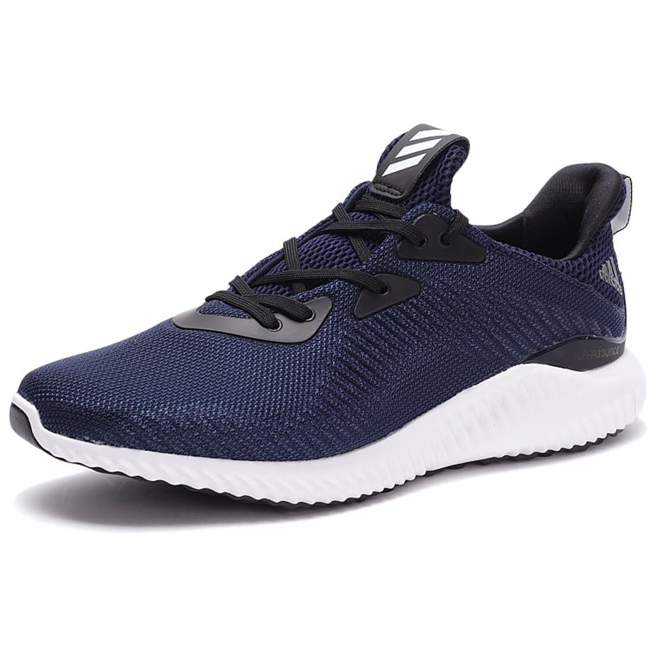 Adidas Мужские кроссовки Alphabounce Collegiate Navy Blue Running-White Core-Black BW0542