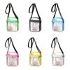 Storage Bag PVC Transparent Bag Square Waterproof Crossbody Bag Portable Women Handbag  Women