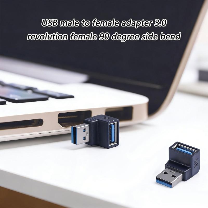 Компактный USB3.0 Угловой удлинитель 90 градусов для узких пространств и долговечности USB-адаптер
