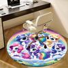 Rainbow Unicorn,Fantasy Pony Chair mat Round Rug Office carpet, Non slip, Suitable for Living Rooms, Bedrooms,Decor1205762a