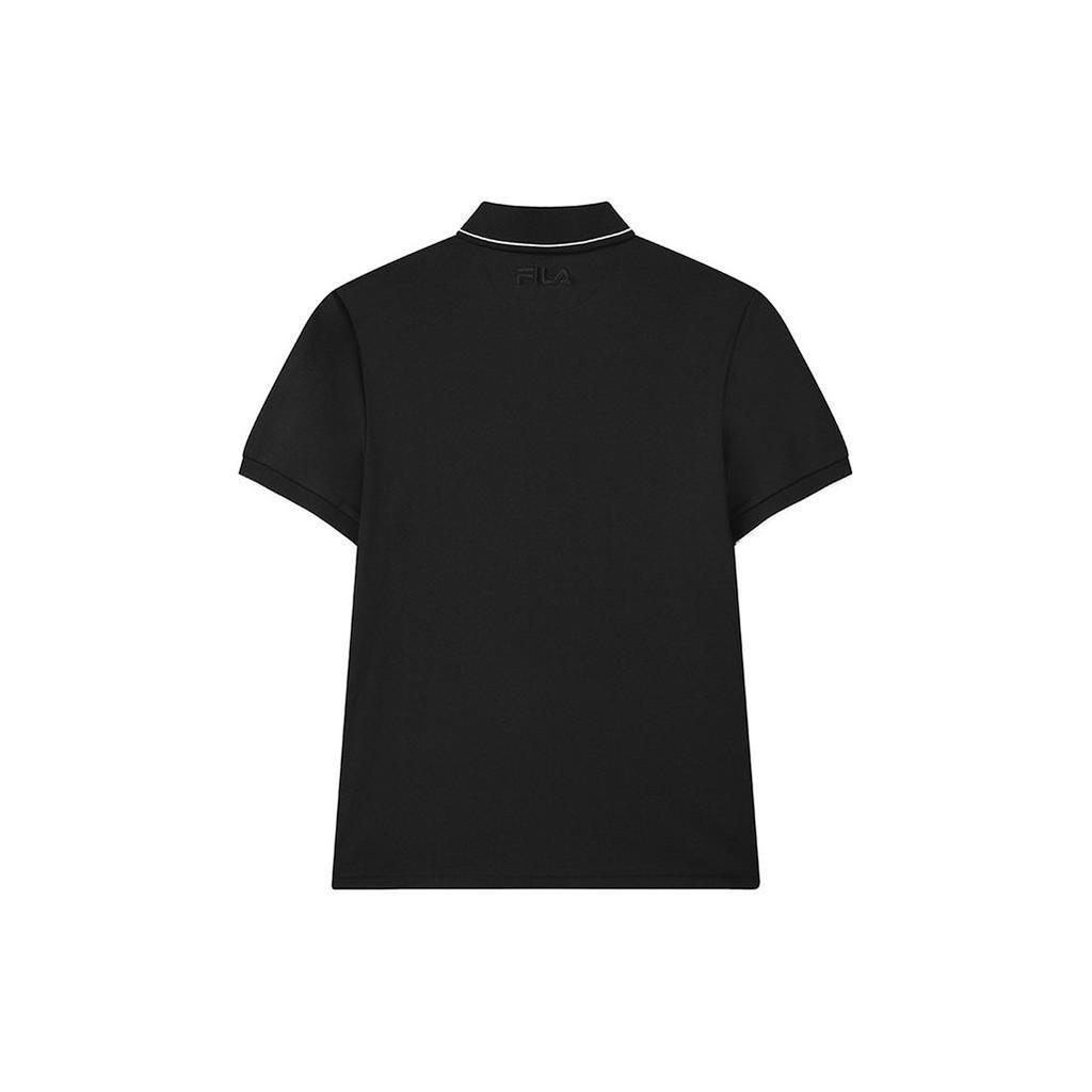 FILA Polo Shirts Men's Black Polo Collar Moderate Straight Fit F51M228106F-BK