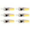 6 Pcs 6W 500LM G4 Bulb LED COB Silica Gel Energy Saving Lamp Bulb for Ceiling Lamp Wall Lamp Table Lamp 220V