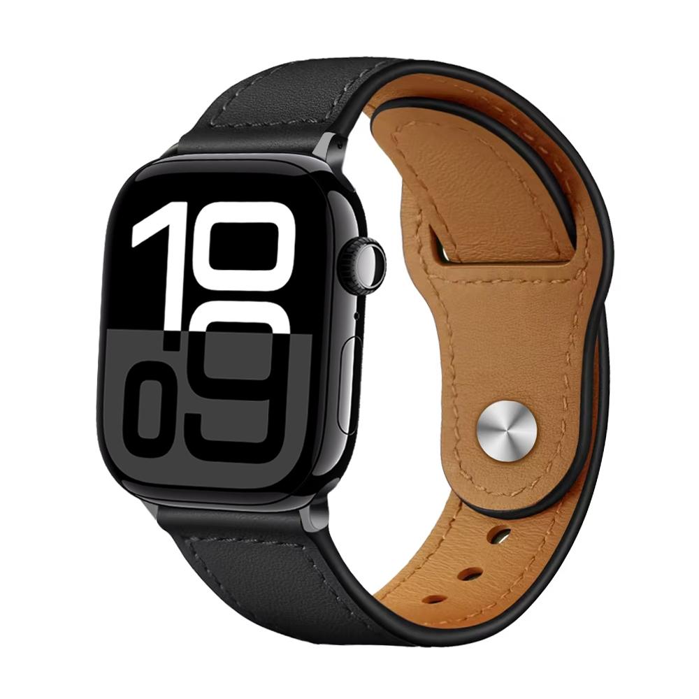 Кожаные ремешки Для Apple watch 11 10 ремешок 46мм 42мм 44мм 45мм 49мм 41мм 40 correa браслет iWatch серии 8 9 3 4 5 6 SE 7 Ultra3