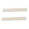 2x Guitar Saddle Unfinished Uncut Blank 80x3x10mm