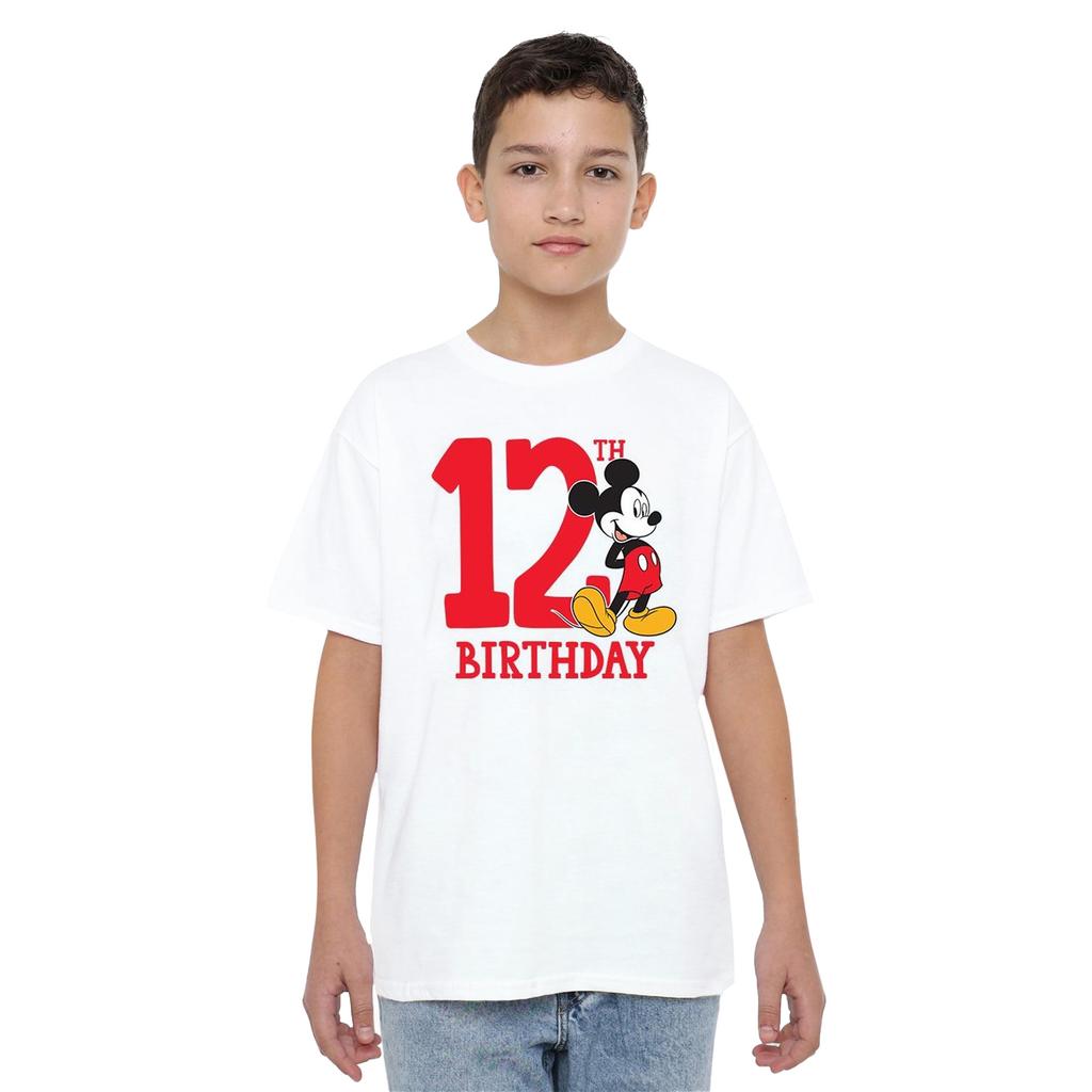 Disney Childrens/Kids Mickey Mouse 12th Birthday T-Shirt
