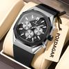 Мужские часы премиум-класса, многофункциональный шестистрелочный календарь, большой циферблат, деловые, модные