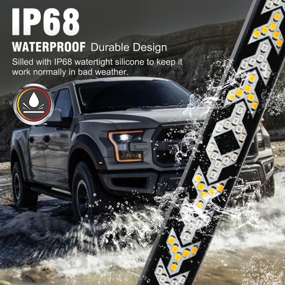 Пикап светодиодный фонарь задней двери автомобиля с сигналом заднего хода, предупреждение о парковке, задний фонарь, автоматический указатель поворота для пикапа, внедорожника 12 В 24 В