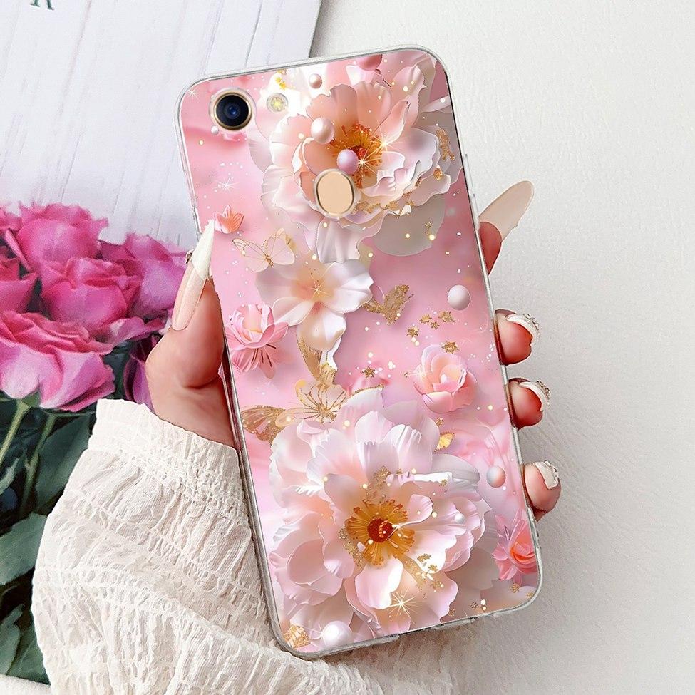 Clear Casing For Oppo F5 CPH1723 CPH1727 Cover For Oppo F5 Youth Case CPH1725 Luxury Butterfly Love Fashion Cool Lion Painted