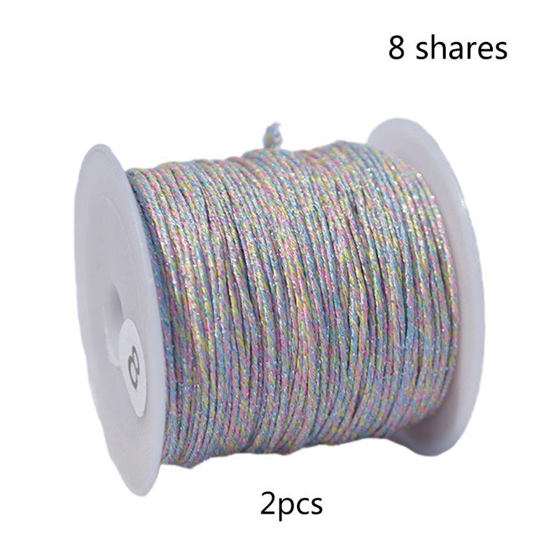 Металлизированные нитки для вышивки, блестящие нитки для вязания крючком, мишурные нитки, сделай сам, шитье