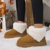Женские ботинки 2024 года, новые зимние теплые ботинки для снега, женские классические удобные туфли на платформе для отдыха на открытом воздухе, модная обувь для женщин Botas De Mujer