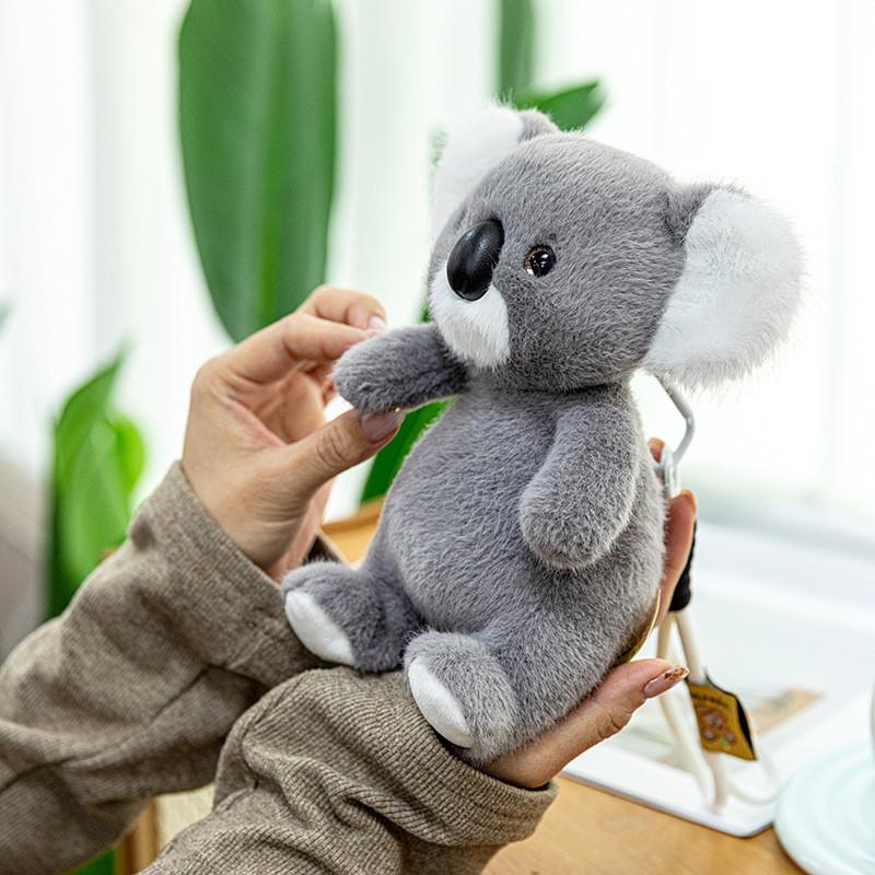 Ручная Плюшевая Игрушка Коала Брелок Из Мягкого Короткого Плюша Для Детей И В Подарок