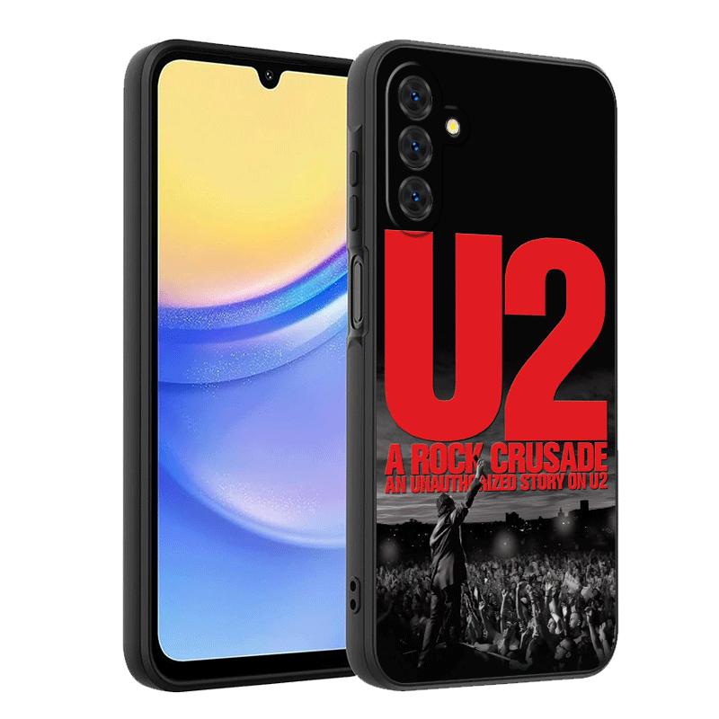 U-U2 Rock Band Soft Phone Case for Samsung A17 A37 A57 A16 A26 A36 A56 A15 A25 A35 A55 A14 A24 A34 A54 A13 A23 A33 A53 A52 A12