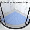 Fan-Shaped Bathroom Anti-slip Mat Bath Shower Foot Mat Hotel Bathroom Toilet Shower Room Floor Mat