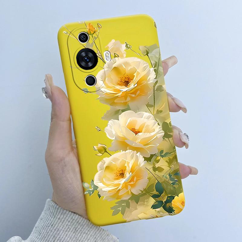 Чехол для Huawei Nova 12s FOA-LX9 Дизайн 'Цветочная Девочка' Мягкий Силиконовый Чехол для Huawei Nova 11 Nova11 Pro Ultra Nova12s Чехлы для Телефона