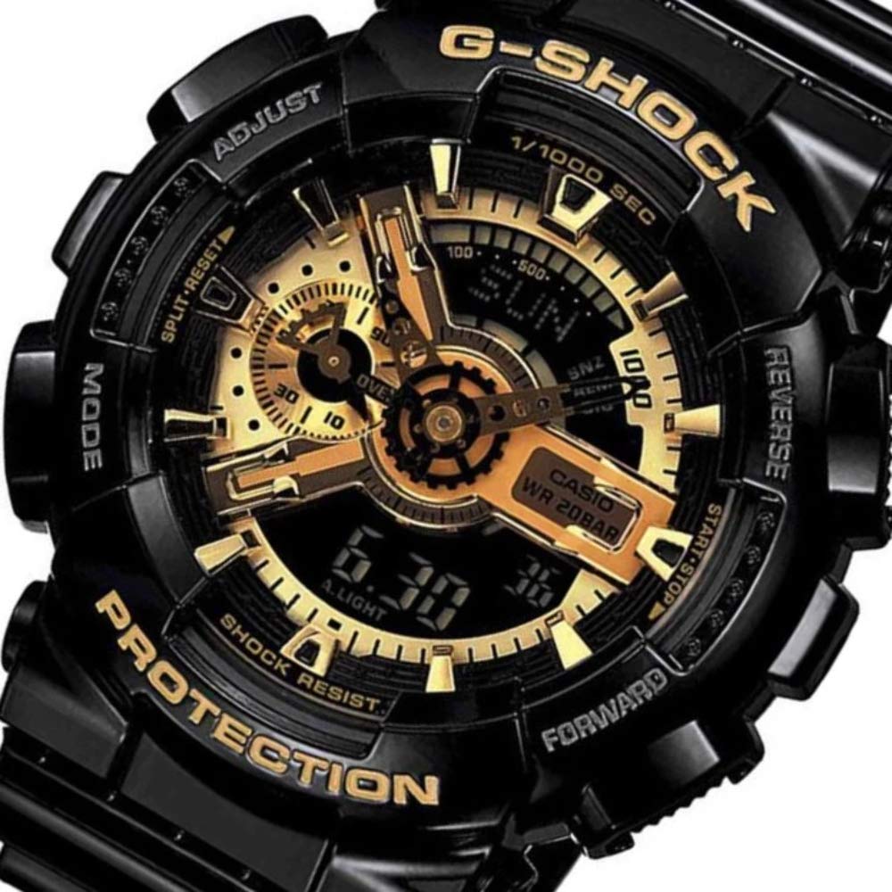 Номер модели CASIO Black Gold Series Gold Overseas модель Реимпортированный продукт G-SHOCK GA-110GB-1ADR (Японский GA-110GB-1AJF) × (Черный × Серия)