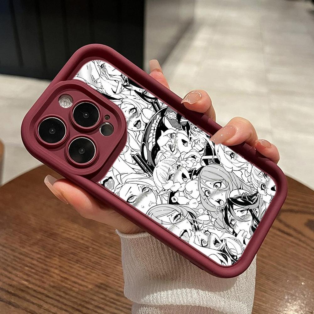 LZ1 Anime Girl Cartoon Japan Cute Drool Faces Silicone Phone Case for Xiaomi 11 Lite 14T Redmi 14C A3 Note 12 11 9 13 Pro Plus Shockproof Back Cover