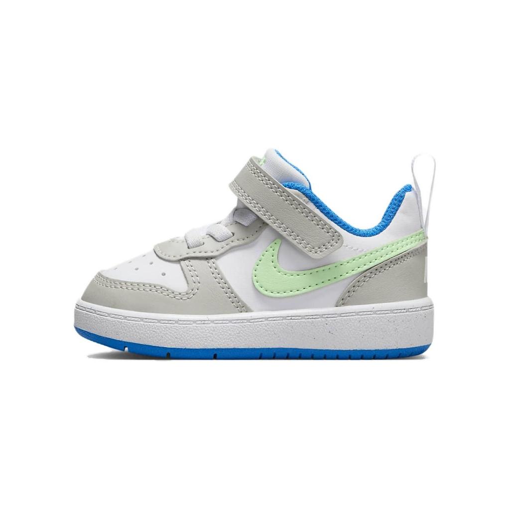 (TD) Nike Court Borough Low Recraft 'Light Iron Ore White Photo Blue Vapor Green' Baby DV5458-005