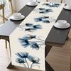 Tulip Linen Table Rustic Farmhouse Style Table Runner 33*183cm Kitchen Dining Table Decoration for Indoor Outdoor Home
