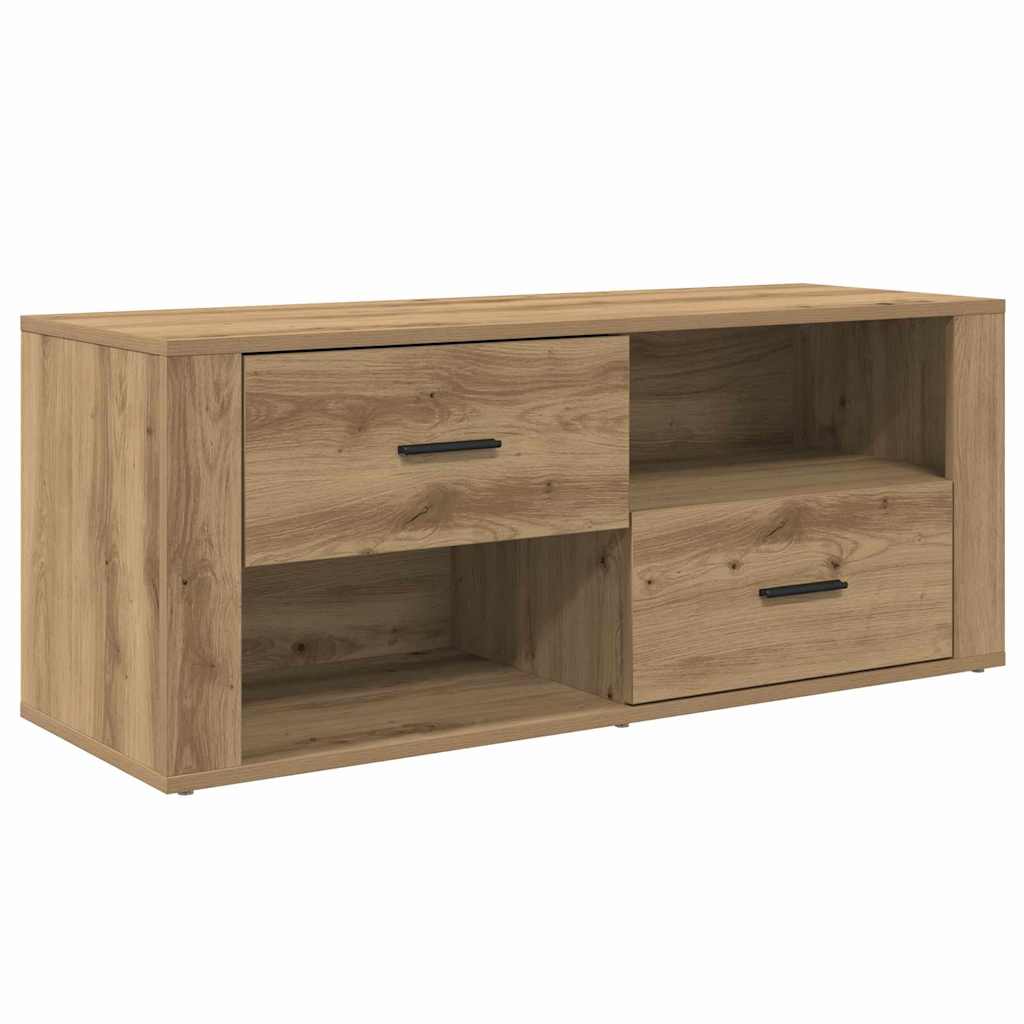 TV Cabinet in Artisan Oak Finish 100 x 35 x 40 cm Particleboard