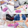 Steel 1pcs Cosmetic Stainless Storage Tray Nail Art Equipment Plate Tools Dentalfalse Nails Nail Decorations Display Tray