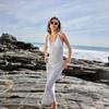 Beach Skirt Women Solid Color Sexy Knitted Beach Bikini Swimsuit Women's Dress