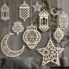 New Wooden Crafts Pendant Creative Home Decoration DIY Small Pendant Party Holiday Desktop Decorations