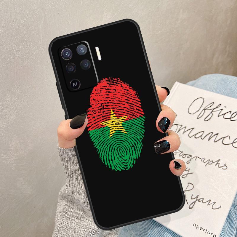 Burkina Faso Flag Case For Oppo A78 A98 A18 A38 A58 A60 A80 A40 A77 A57 A17 A74 A54 A94 A96 A76 A16 A15 A5 Pro