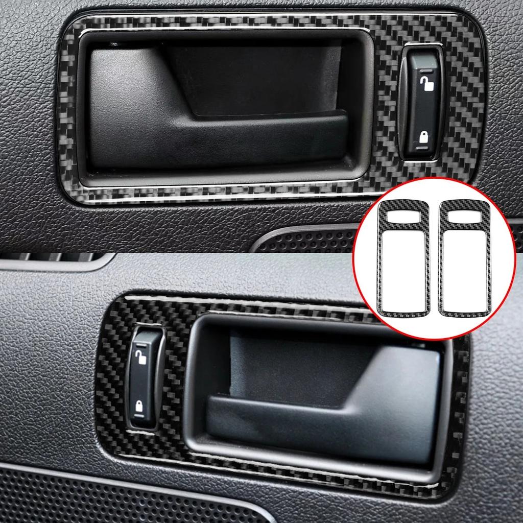 Для Ford Mustang 2009 2010 2011 2012 2013 2014 дверная ручка автомобиля, наклейки из углеродного волокна, накладки, автомобильные аксессуары, интерьер